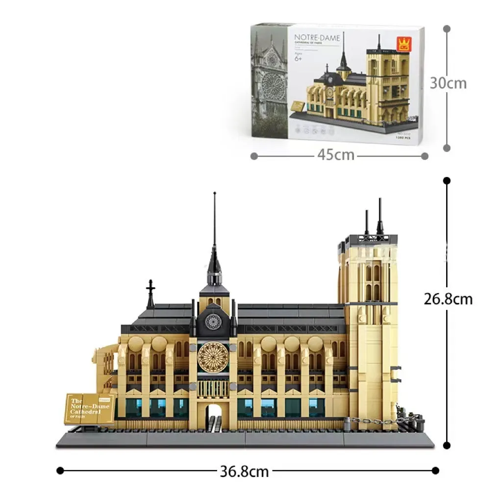 Wange architectural building blocks showing global landmarks including Eiffel Tower, Taj Mahal, and Big Ben