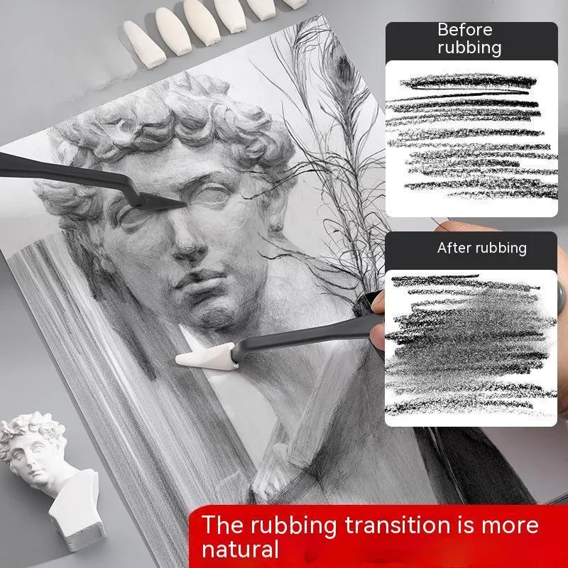Fluorescent pen eraser smear tip, a plastic sketch rubbing knife art correction tool in colour R20212.