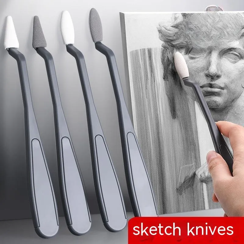 Fluorescent pen eraser smear tip, a plastic sketch rubbing knife art correction tool in colour R20212.