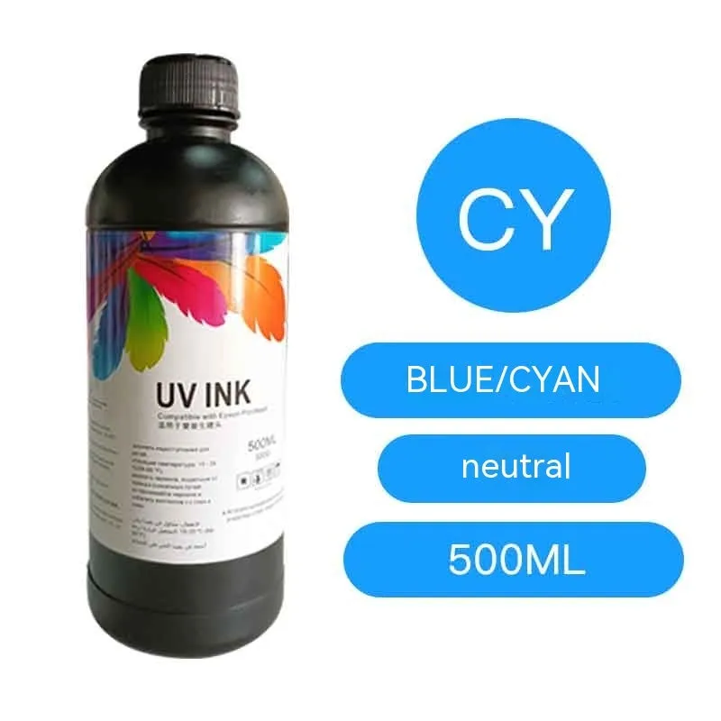 500ml bottle of Epson compatible UV ink for XP600 TX800 printers