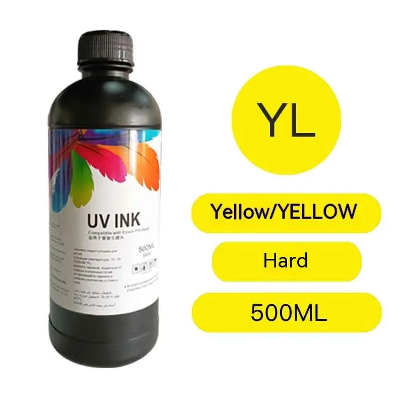 500ml bottle of Epson compatible UV ink for XP600 TX800 printers