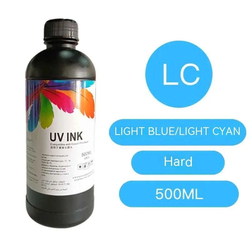 500ml bottle of Epson compatible UV ink for XP600 TX800 printers