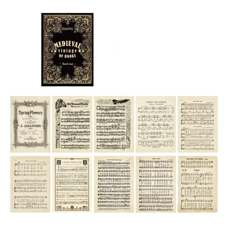 Pack of 10 A5 art paper envelopes showing eight different printed designs for gifting.