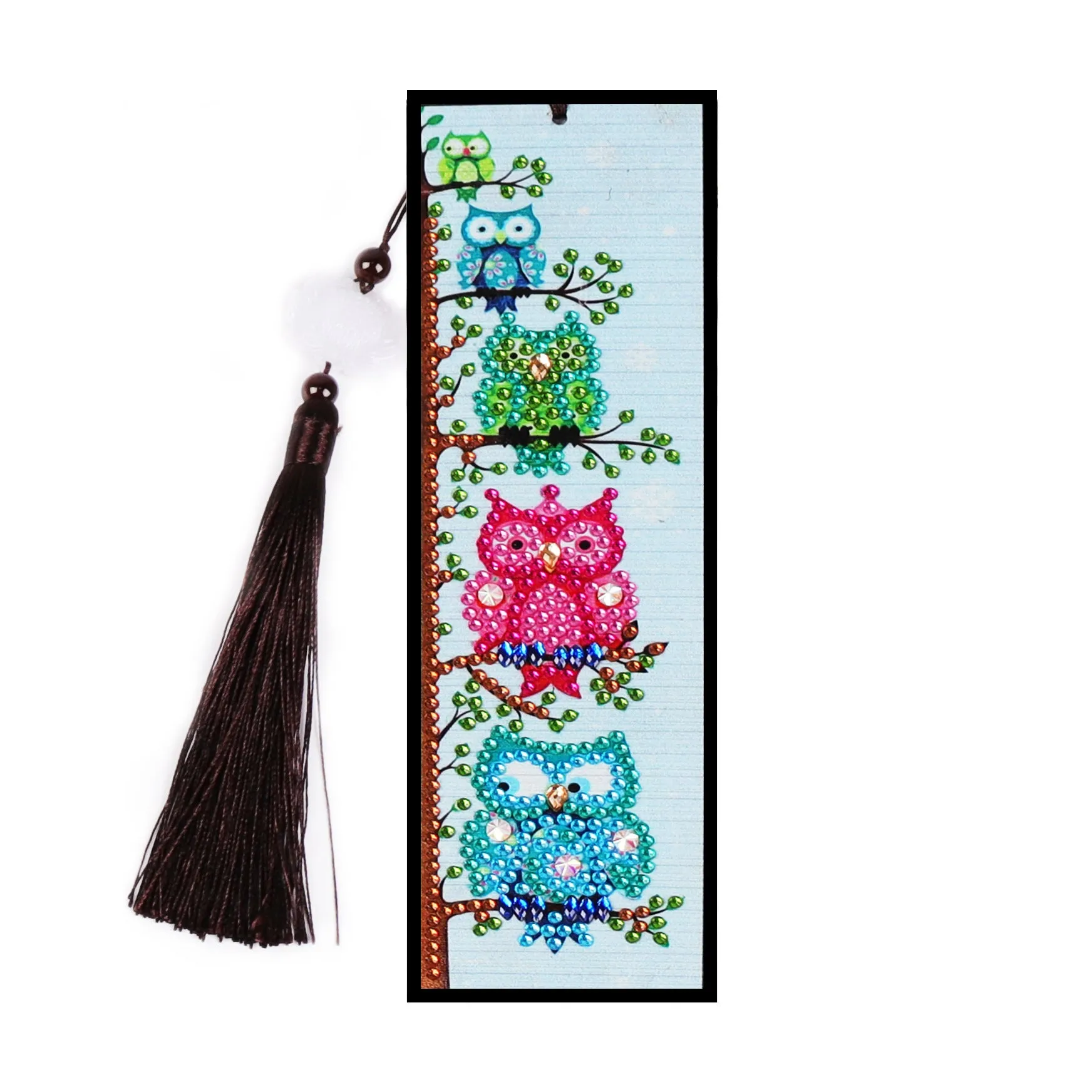 DIY diamond painting bookmark decoration with special-shaped mandala 5D crystal floral design
