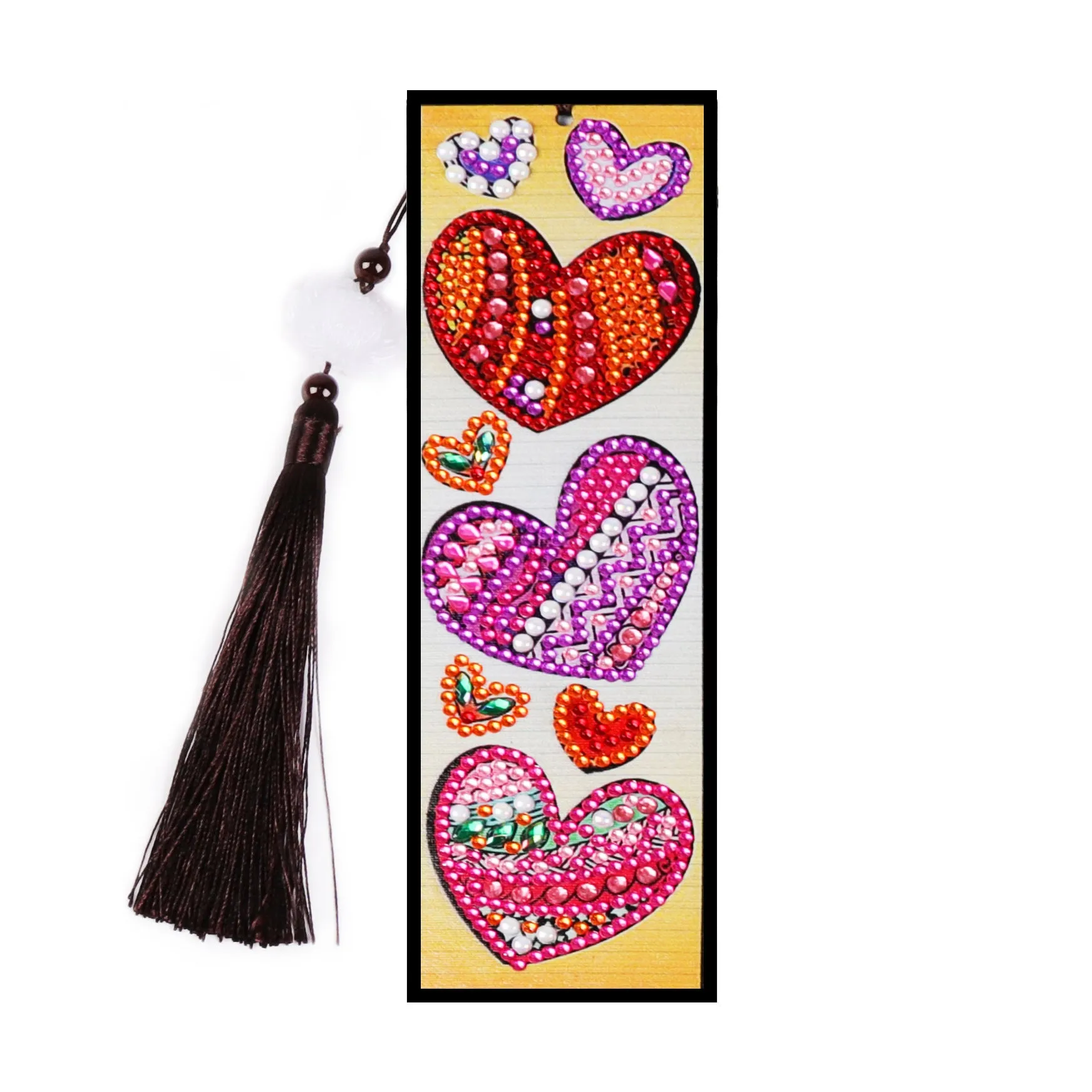 DIY diamond painting bookmark decoration with special-shaped mandala 5D crystal floral design