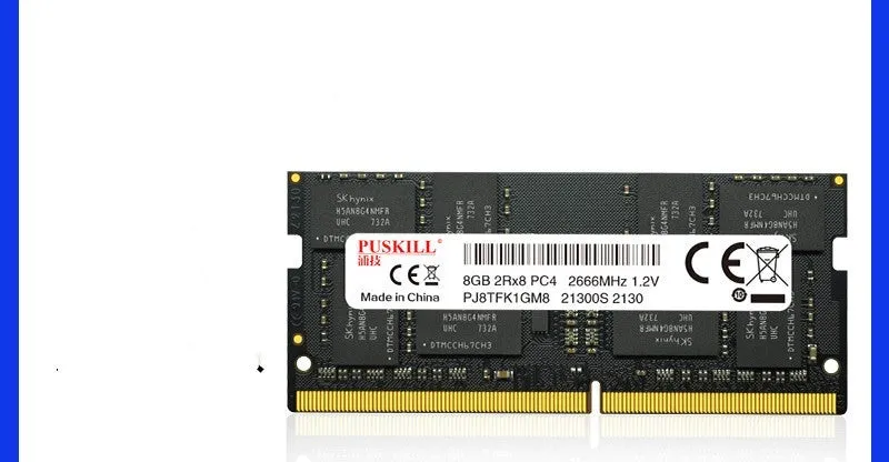 Single DDR4 laptop memory module (SODIMM) for notebook RAM upgrade
