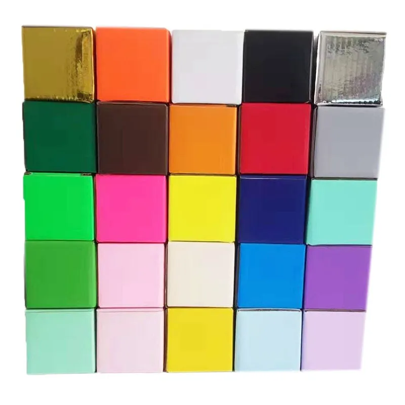 Square packaging box carton with three-floor internal structure and B corrugated cardboard construction
