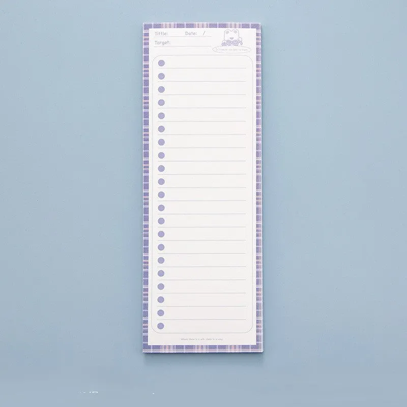 Ins Wind note book sticky pad with bear and bunny designs, 50 sheets, 91mm by 256mm