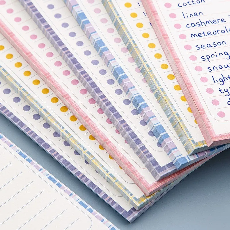 Ins Wind note book sticky pad with bear and bunny designs, 50 sheets, 91mm by 256mm