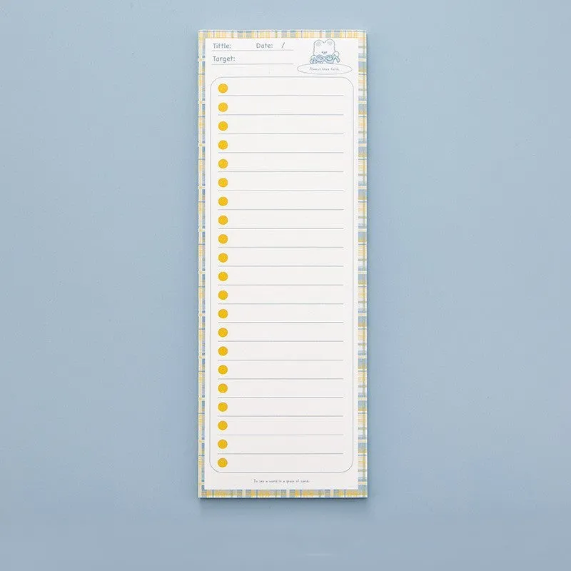 Ins Wind note book sticky pad with bear and bunny designs, 50 sheets, 91mm by 256mm