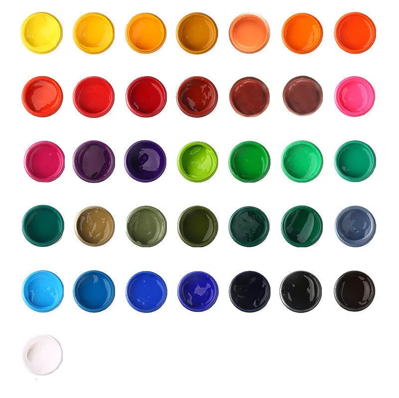 100g bottled gouache paint pigment in eight colours for beginner painting