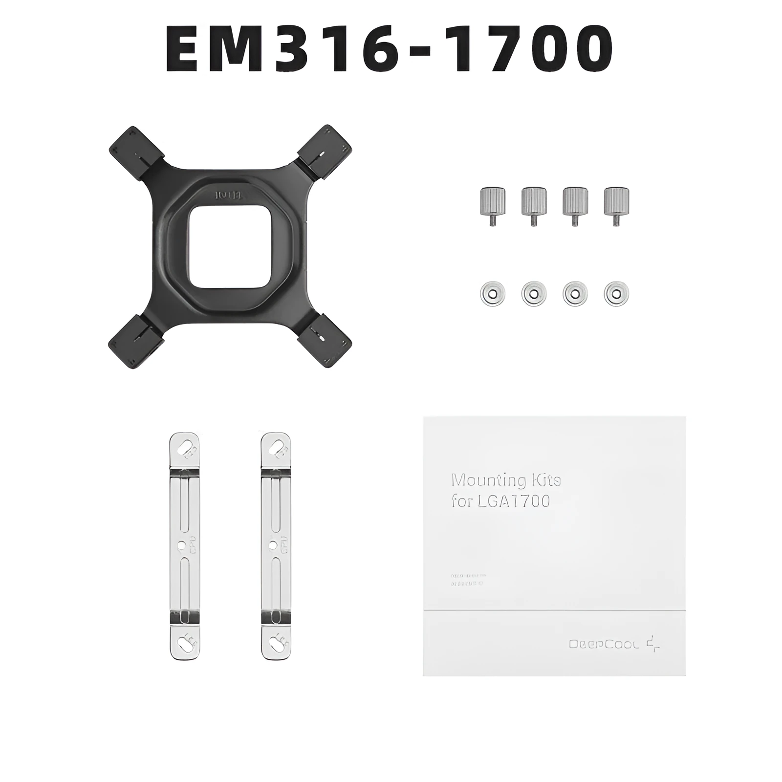 Intel LGA 1700 CPU water cooling radiator fastener kit with cleaning alcohol bag