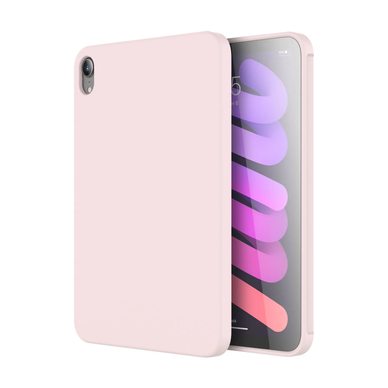 Liquid silicone protective case for iPad tablets in various colours showing full-body coverage design