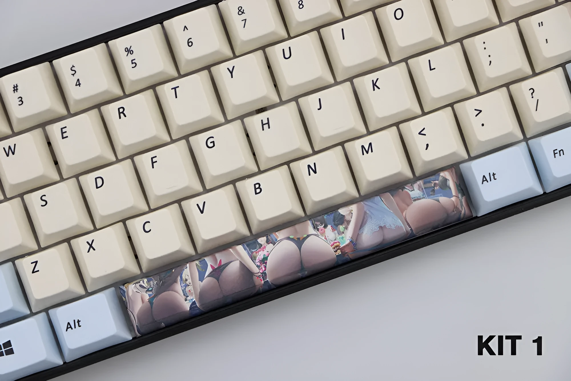 Cherry profile 6.25U PBT space bar keycap with dye sublimation printing