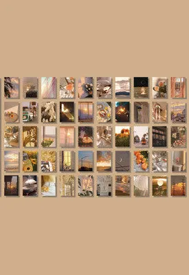Japanese paper stickers for hand account collage measuring 4x6cm with 50 different patterns