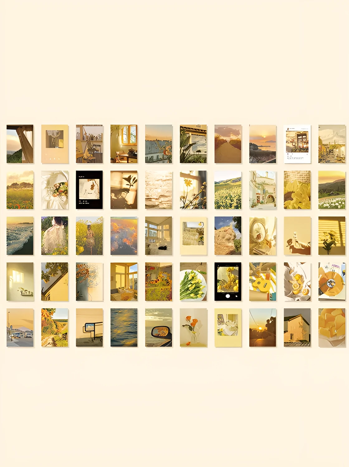 Japanese paper stickers for hand account collage measuring 4x6cm with 50 different patterns