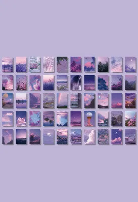 Japanese paper stickers for hand account collage measuring 4x6cm with 50 different patterns