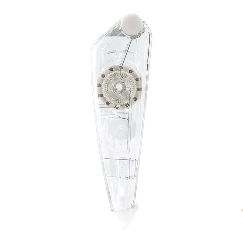 Refill correction tape with transparent cartridge in four colour options for student and office use