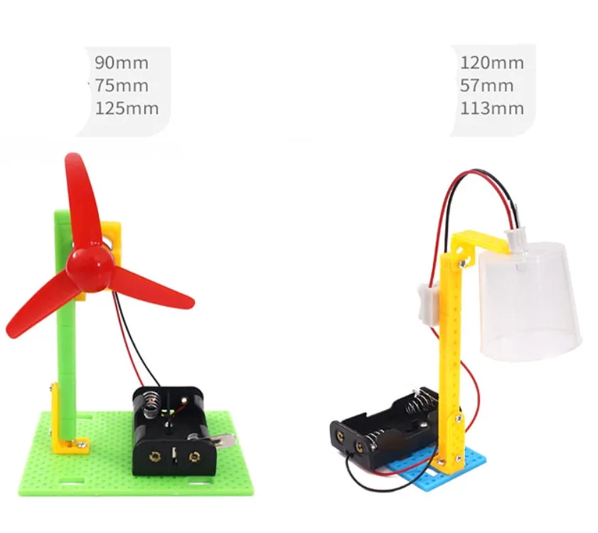 DIY puzzle assembling building blocks set for science experiment teaching aids