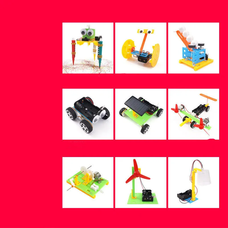 DIY puzzle assembling building blocks set for science experiment teaching aids
