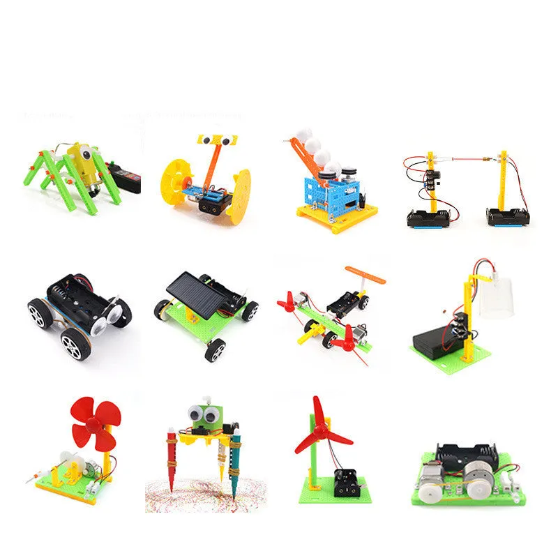DIY puzzle assembling building blocks set for science experiment teaching aids