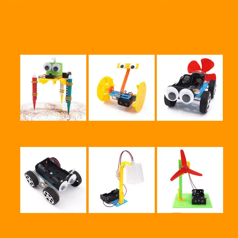 DIY puzzle assembling building blocks set for science experiment teaching aids