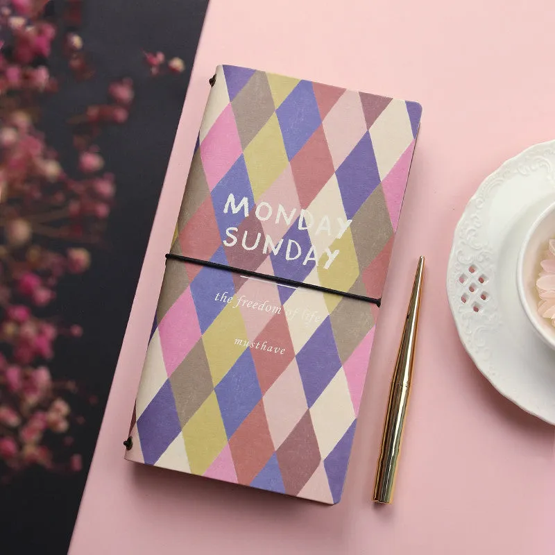 TN hand book simple soft cover diary notebook shown in one of five available colours.
