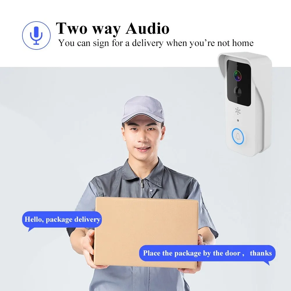 Smart home waterproof HD visual doorbell for outdoor security