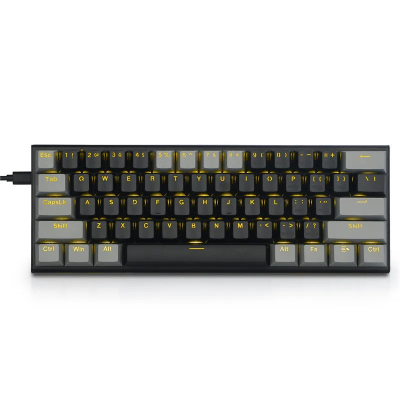Aluminium mechanical gaming keyboard with two-tone keycaps and RGB backlighting
