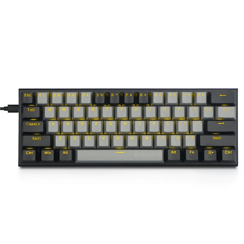 Aluminium mechanical gaming keyboard with two-tone keycaps and RGB backlighting