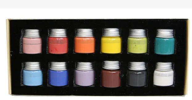 Three 25g tubes of Morandi colour high temperature pottery glaze for ceramic painting.