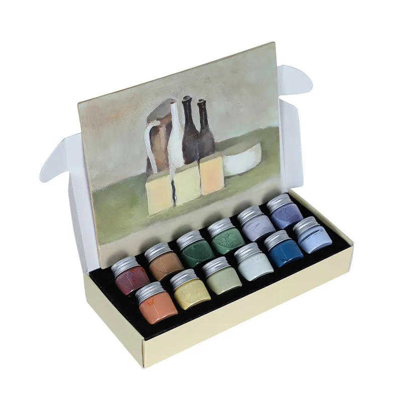 Three 25g tubes of Morandi colour high temperature pottery glaze for ceramic painting.