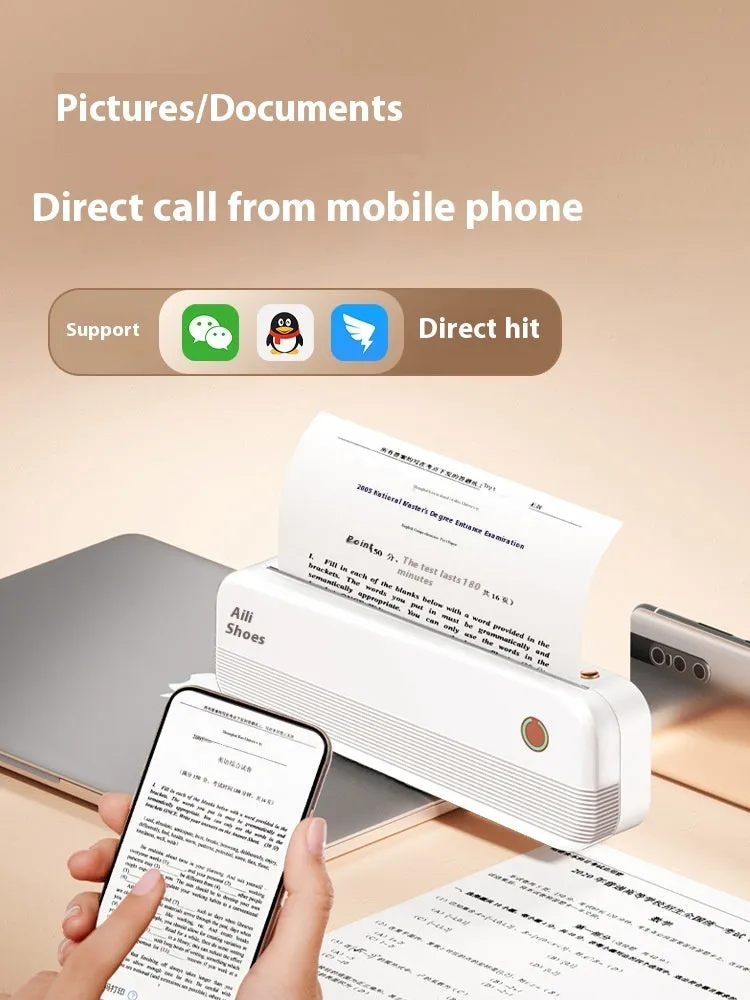 Ailixiong P40 small portable A4 thermal printer in compact design
