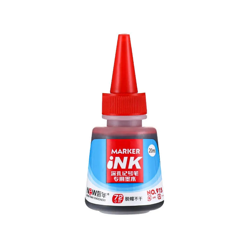 Quick-drying oil pen for woodworking in black, red, blue, and green, showing 15.2cm length.