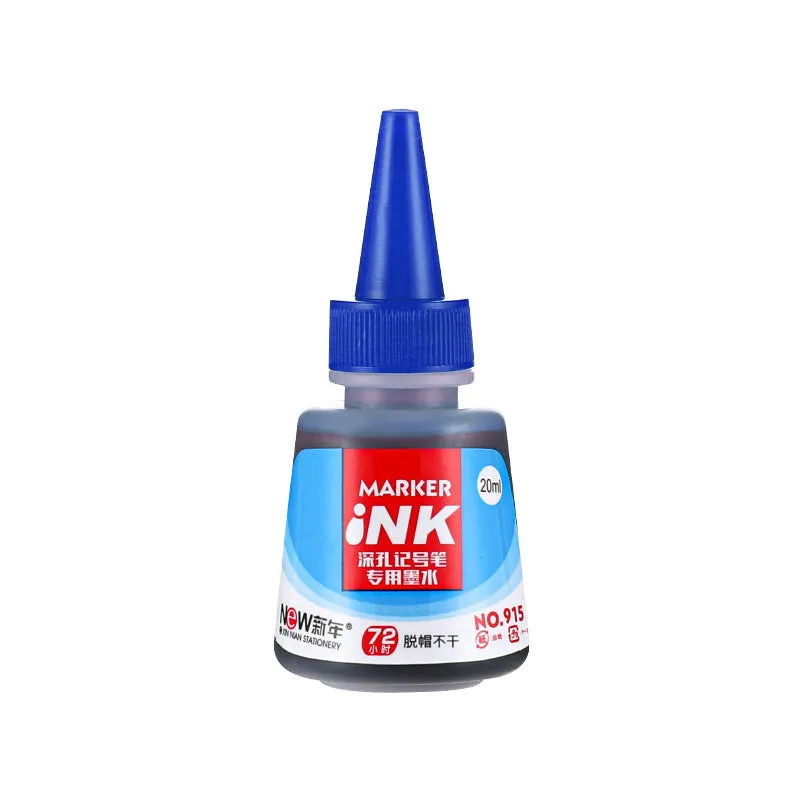 Quick-drying oil pen for woodworking in black, red, blue, and green, showing 15.2cm length.