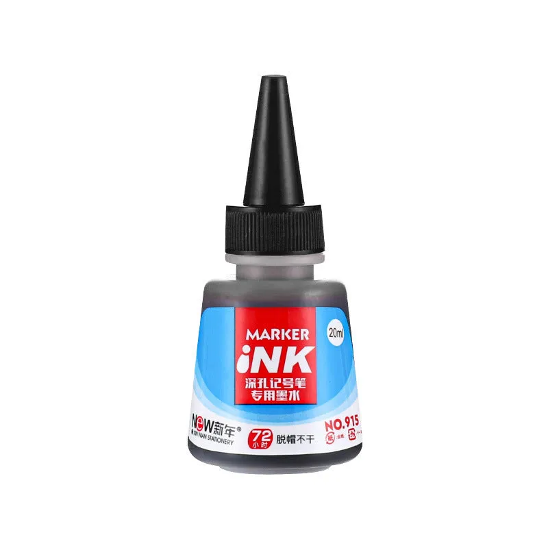 Quick-drying oil pen for woodworking in black, red, blue, and green, showing 15.2cm length.