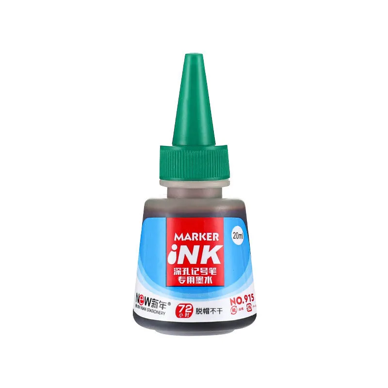 Quick-drying oil pen for woodworking in black, red, blue, and green, showing 15.2cm length.