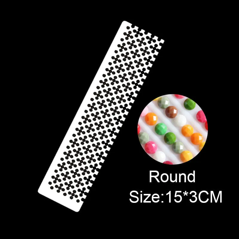 Stainless steel diamond painting grid ruler for aligning round or square drills on canvas.