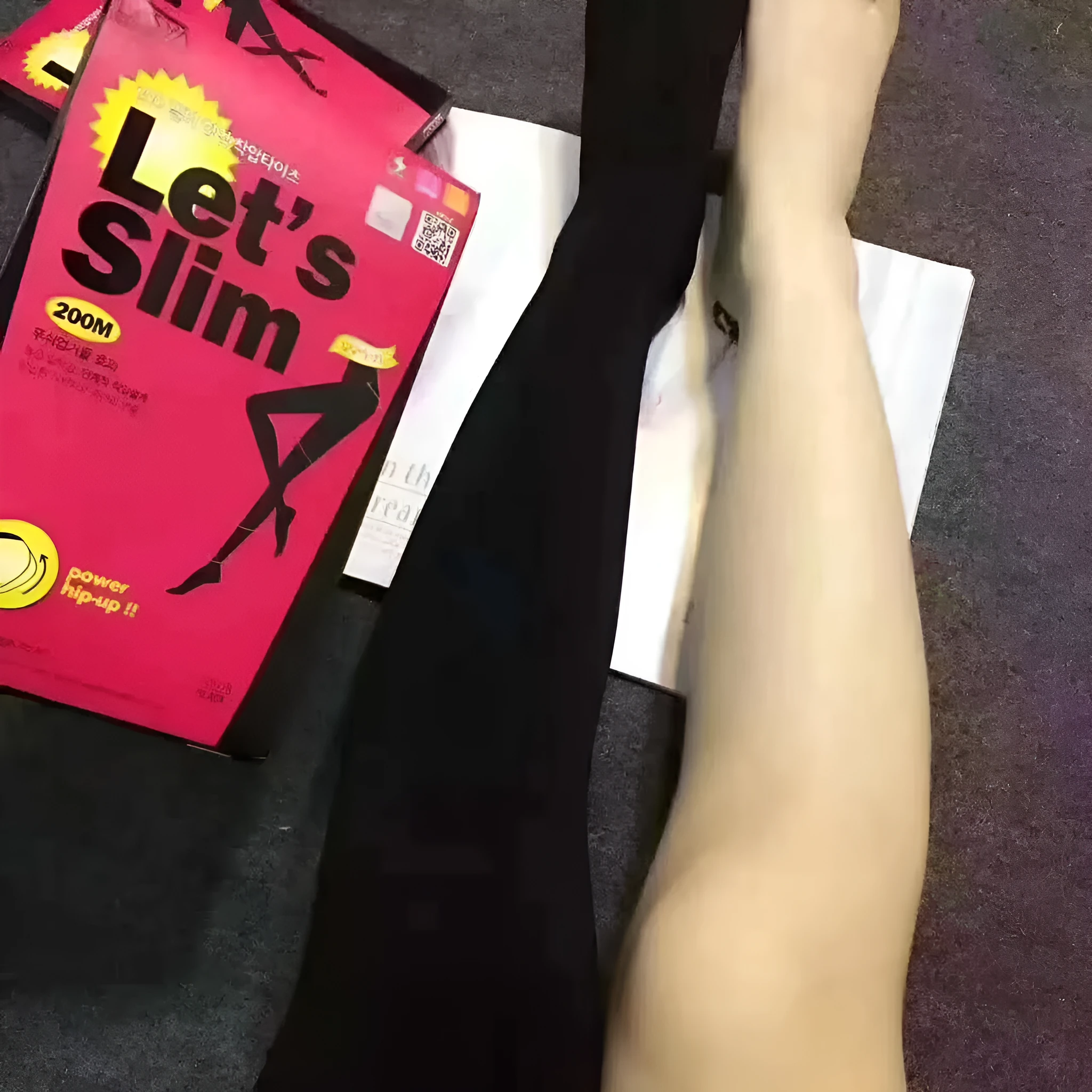 Beige and black stovepipe shapewear socks for hip and abdomen lifting support