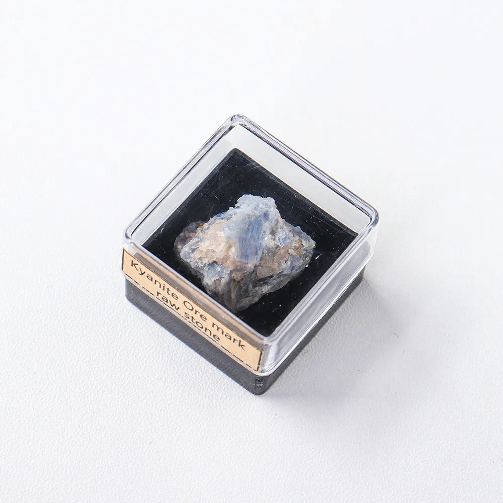 Natural crystal ore mineral specimen decoration featuring amethyst and tourmaline crystals