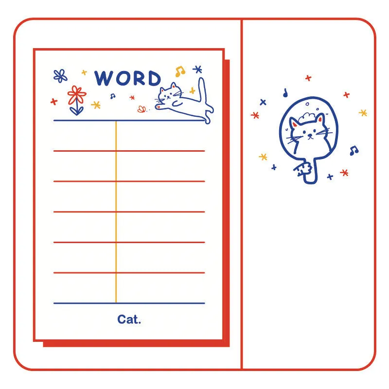 Eight design countdown notes notepad collection measuring 65x100mm with fifty pages