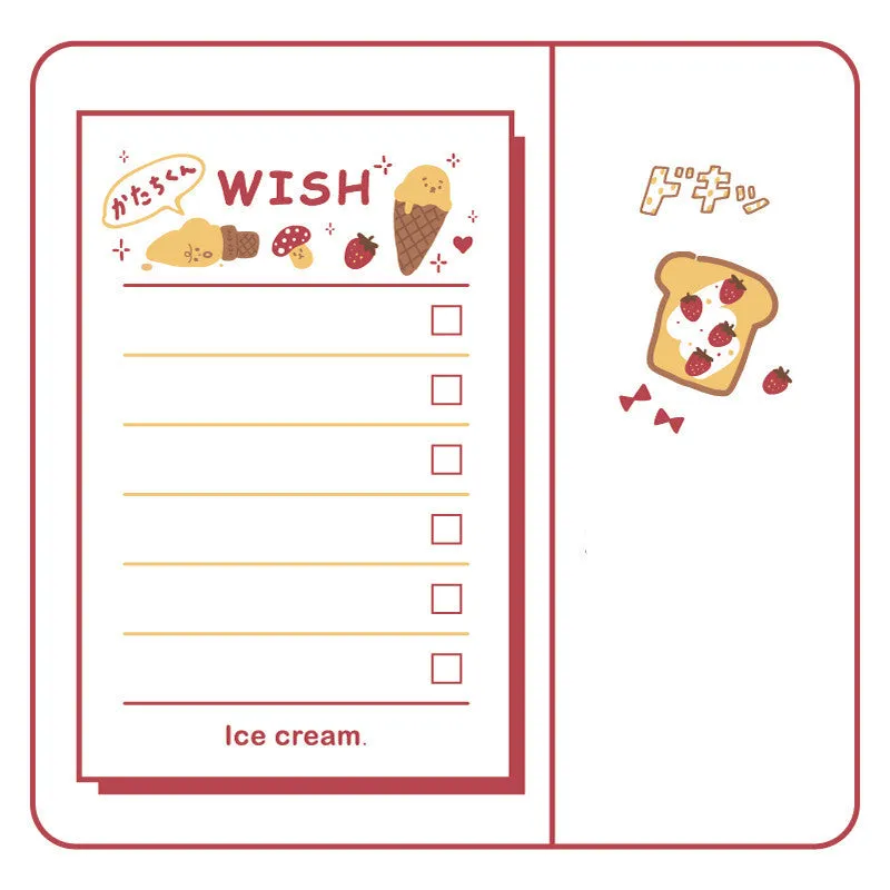 Eight design countdown notes notepad collection measuring 65x100mm with fifty pages