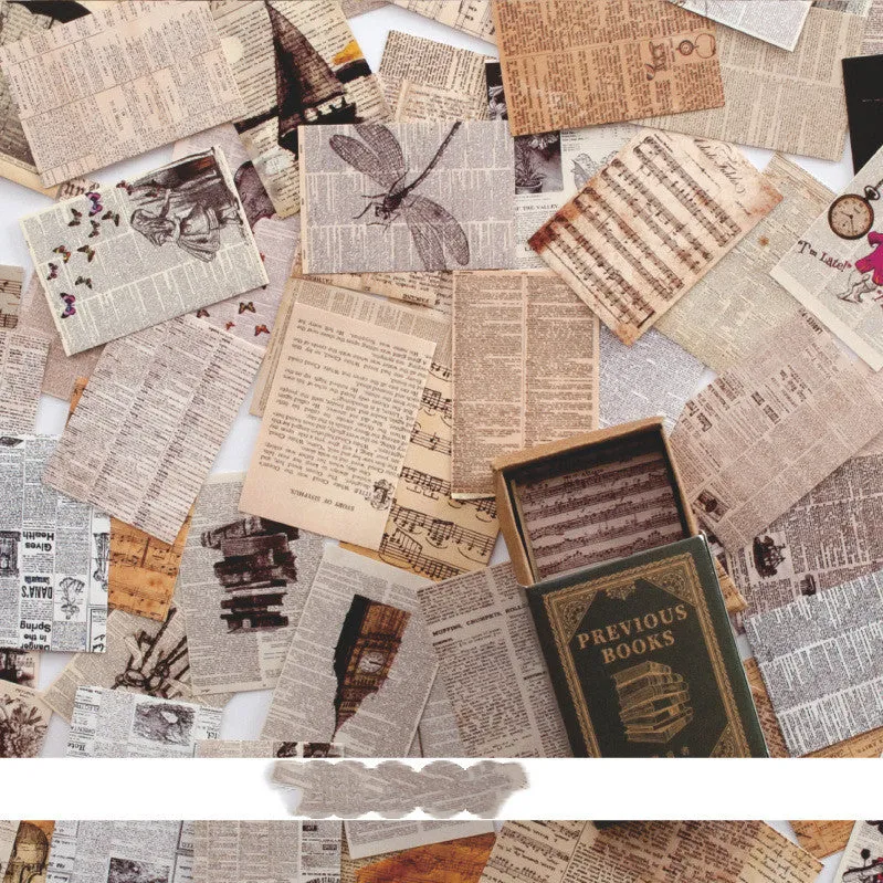 35x50mm retro paper notebook with vintage-themed cover design options