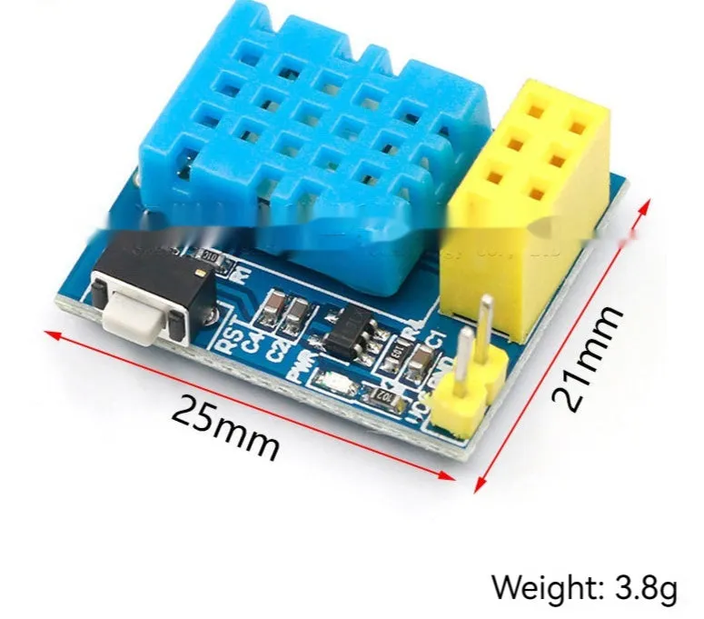 Temperature and humidity WiFi node module with DHT11 sensor for wireless environmental monitoring